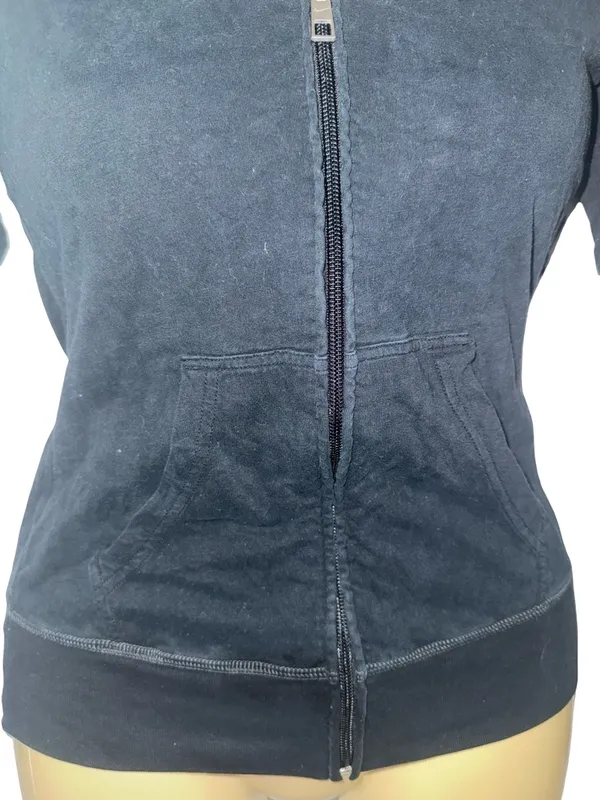Nike Black Women's Full-Zip Hooded Bomber Jacket - Image 3