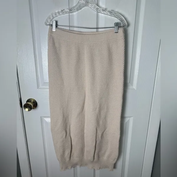 Free People Hailee Sweater Skirt Set in Powder Sand L - Image 9