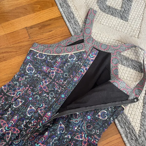 American Eagle Halter Paisley Print Mini Dress - Image 6