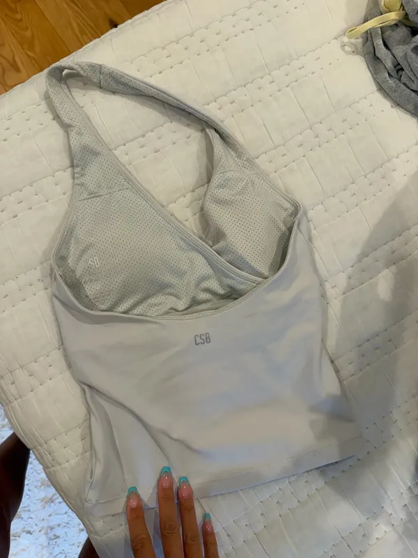 CSB athena halter tank in dusty grey - Image 3