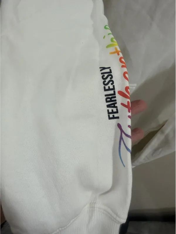 Pride Hoodie The Phluid Project White Hoodie M size cod3 - Image 4