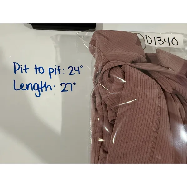 Lululemon Ribbed Softstreme Belted Wrap Robe Size 4 Twilight Rose Pink Cardigan - Image 7