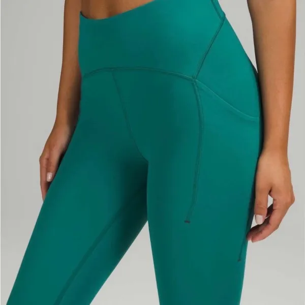 Lululemon Power Thru High Rise Crop 23" W6BRFS Size 12 - Image 4