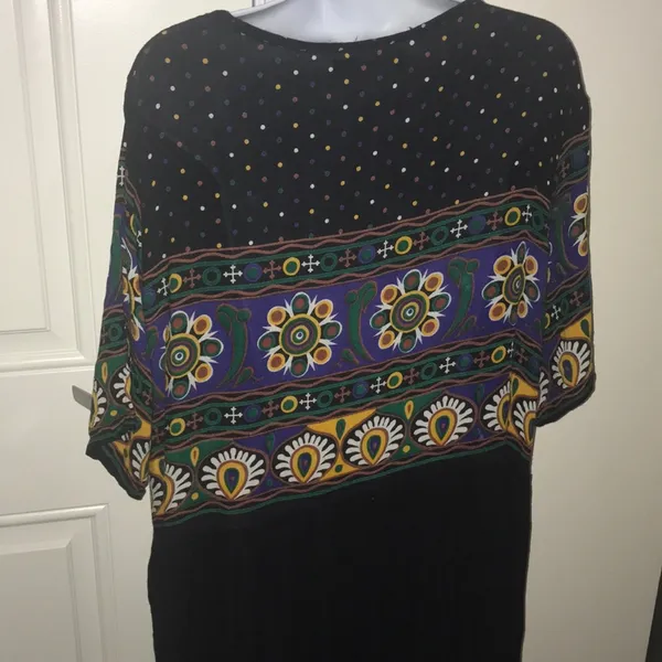 Beautiful Nordic patterned Boohoo s 18 dress - Image 8