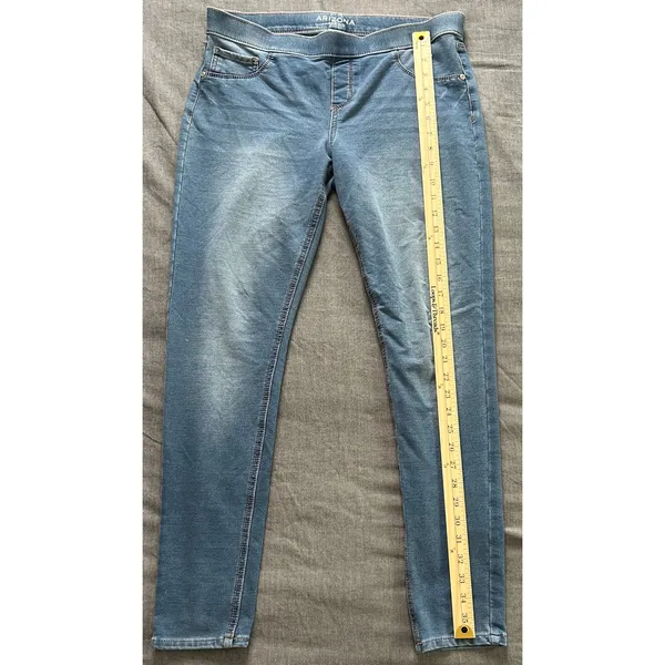 Arizona Jean Co Womens Plus Jegging Light Wash Blue Pull On Denim Pants 18.5 - Image 8