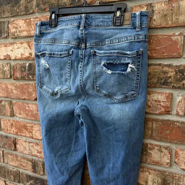 BKE Parker Skinny Jeans SIZE 28 Distressed Ankle Skinny High Rise Buckle Denim - Image 9