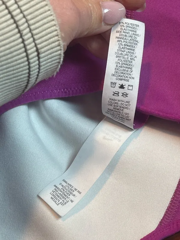 Nike Dri-FIT Magenta Pink Swoosh Sports Bra XL Extra Large Racerback Athleisure - Image 5