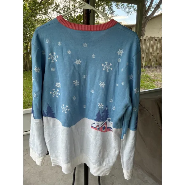 Sz XL Frosty the Snowman Holiday Christmas Sweater Pastel Festive Soft Comfy - Image 5