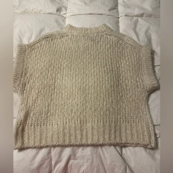 B. young Matte Vest Knit Sweater - Image 4