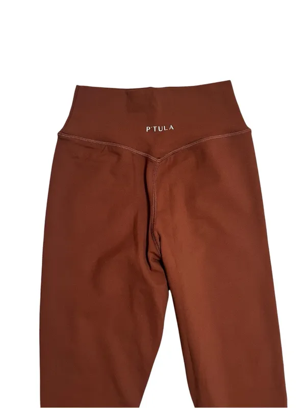 Ptula Sierra Leggings Sienna Rust Brown Buttery Soft High Waist Sz M - Image 5