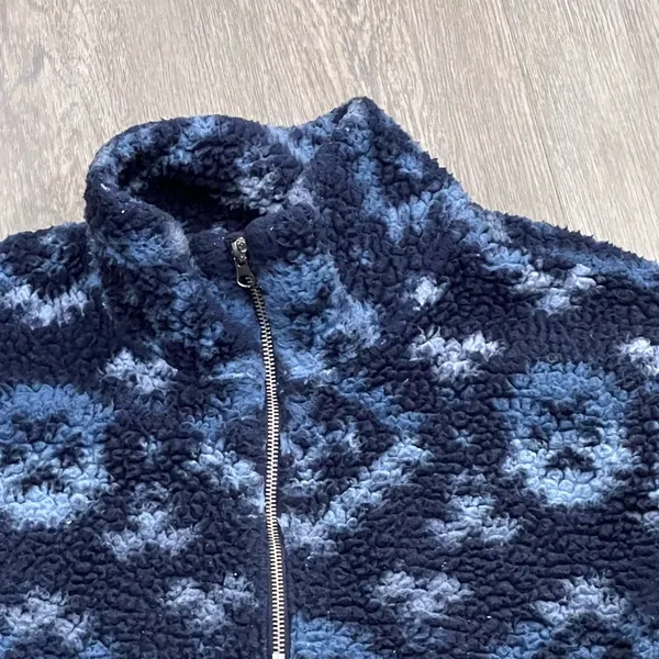 Women’s Old Navy Medium Blue 1/4 Zipper Fleece Jacket - Image 3