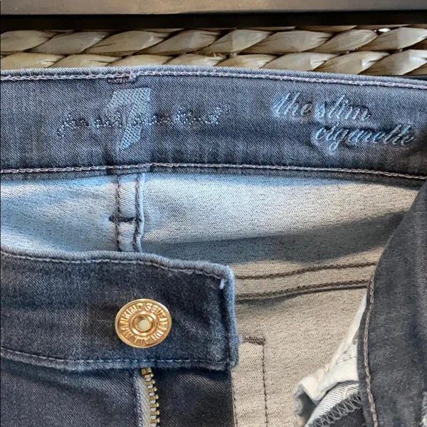 7 For All Mankind Mid-Rise The Slim Cigarette Jeans, 28 - Image 7