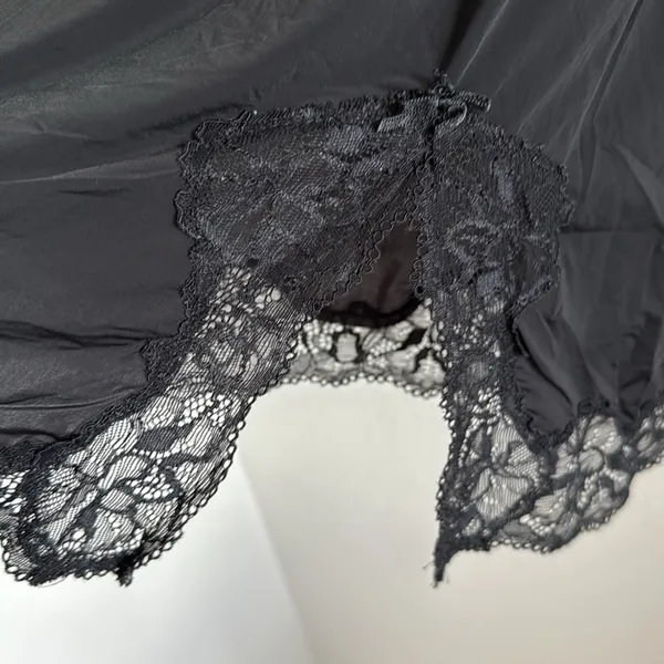 Victoria's Secret Black Lace Slip Nightie Chemise Small - Image 5