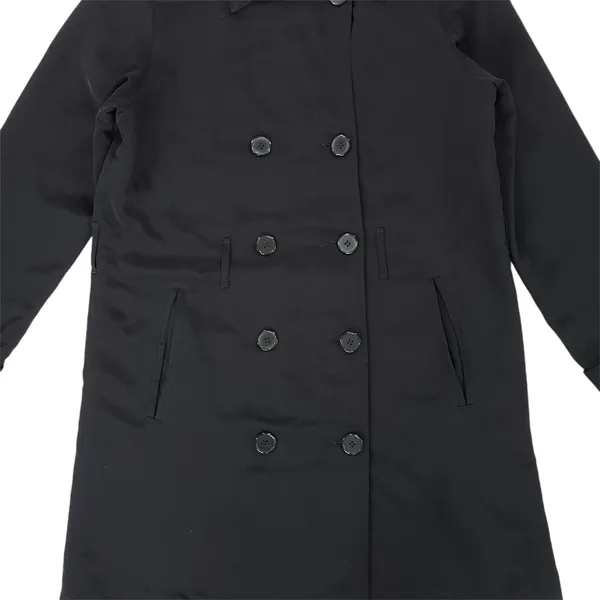 1 Madison Rain Trench Coat Womens Small Black Lined Jacket - Image 11