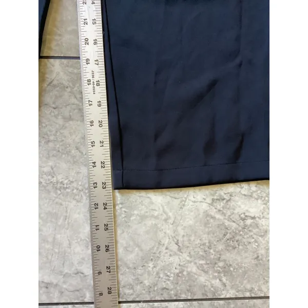 Halara NWOT Womens Pleated High Waisted Tapered Dress Pants Navy Blue Size XL - Image 4