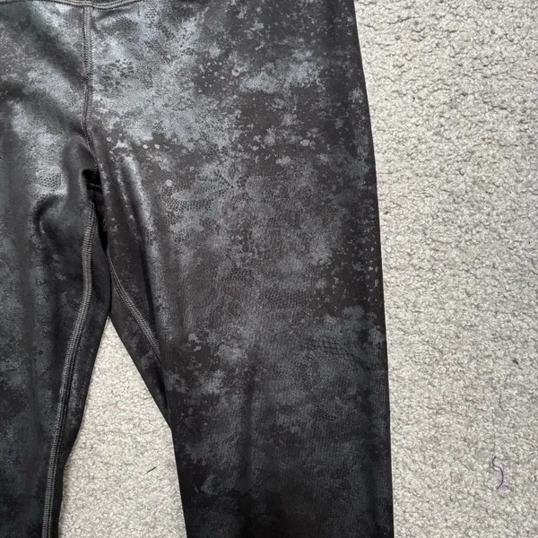 Athleta Elation Misty Lace Black Shimmer Tight Leggings - Image 6