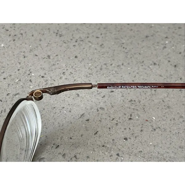 Paradox MOD 598 Eyeglasses FRAMES ONLY Easyclip 48-19-140 10 full rim Bronze - Image 4
