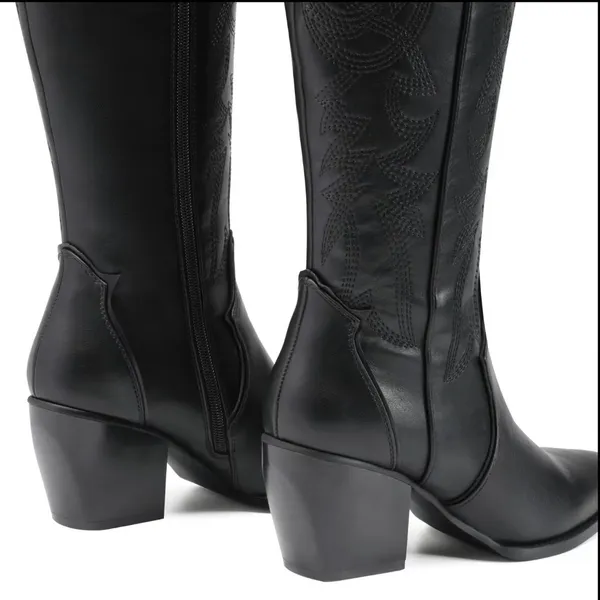 Dream Paris Red Western Cowboy Knee high Boots - Image 3