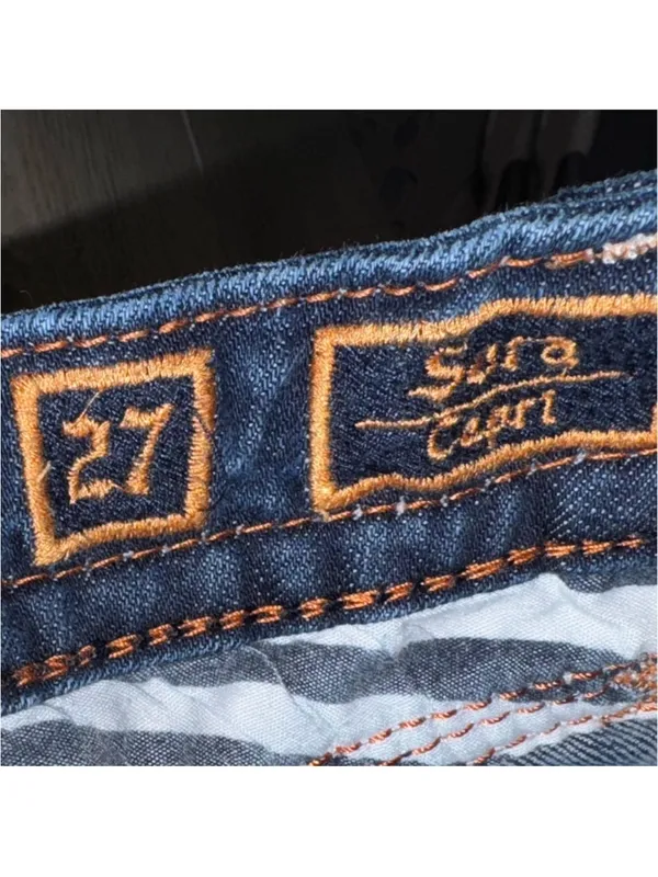 Rock revival sora capri crop cropped Women’s Blue Jeans denim - Image 6