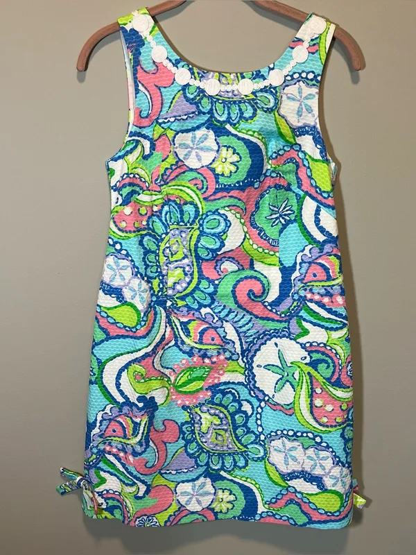 Lilly Pulitzer Delia Shift‎ Dress Conch Republic Multi Blue Green Pink 2 NWT - Image 2