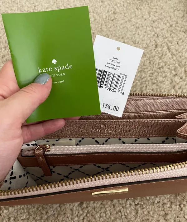 Kate Spade Rose Gold Wallet - Image 3