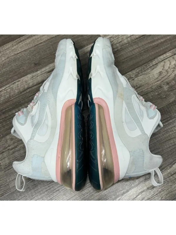 Nike Air Max 270 React Shoes Womens 9.5 American Modern White Pink AT6174-100 - Image 8
