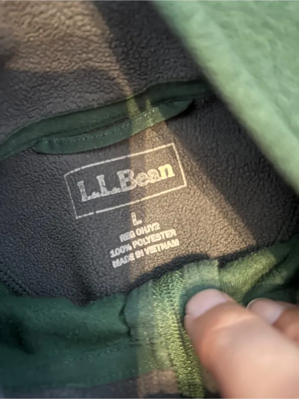 Ll bean large green pullover - Image 8