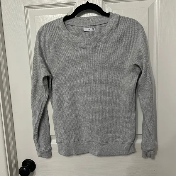 Aritzia TNA Waffle long sleeve tshirt‎ size XXS oversized - Image 2