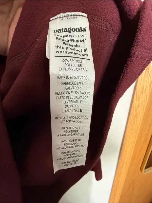 Patagonia Micro D 1/4 Zip Fleece Small - Image 3
