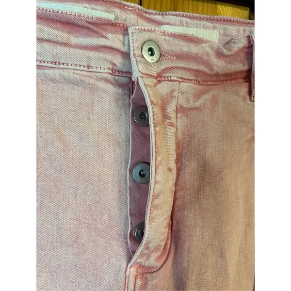 Pilcro and the Letterpress Ultra High-Rise Acid Wash Straight Jeans Pink/Rose 31 - Image 6