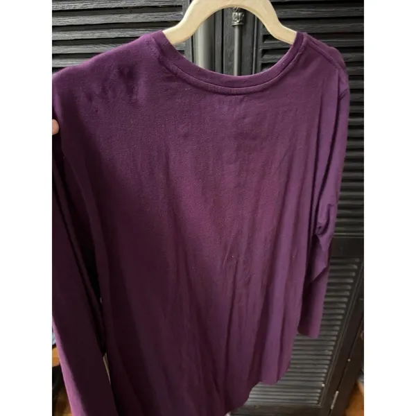 lululemon long-sleeve crewneck top purple women's XL - Image 3