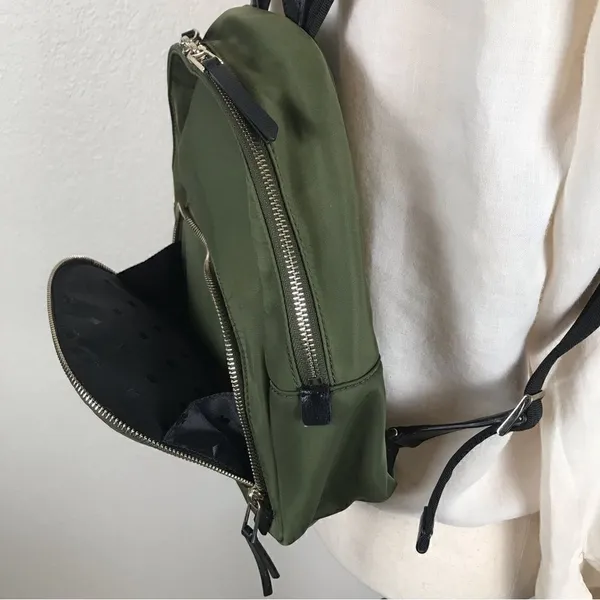 Kate Spade‎ New York Dawn sapling green nylon medium size backpack - Image 6