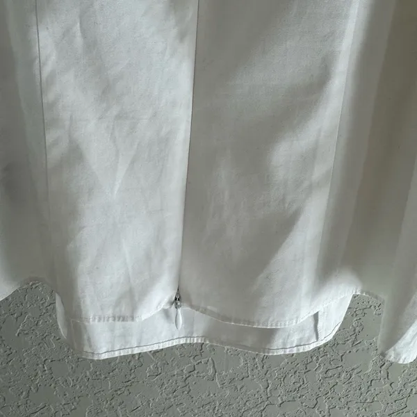 Vince White Square Neck Blouse Size 8 - Image 8