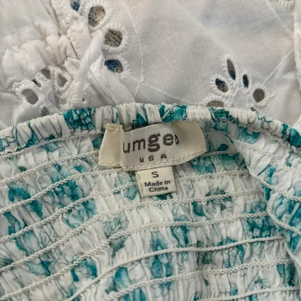 turquoise flowy mini dress Blue - Image 3