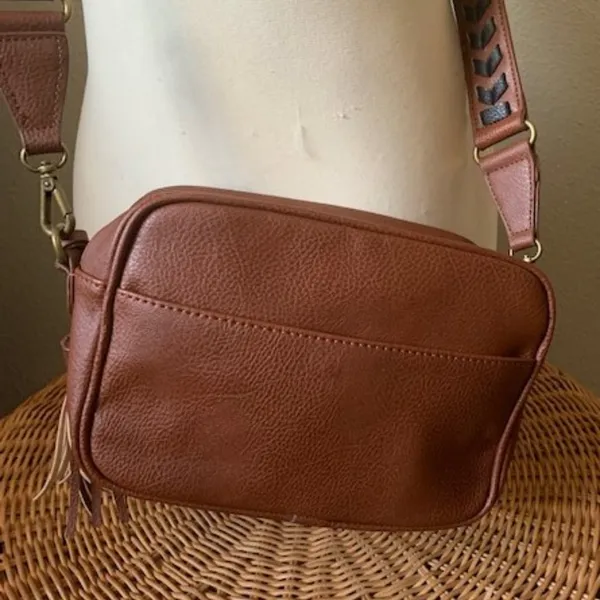 CARLOS by Carlos Santana Women's Libra Camera Bag Whiskey/Stitch Handbag - Image 2