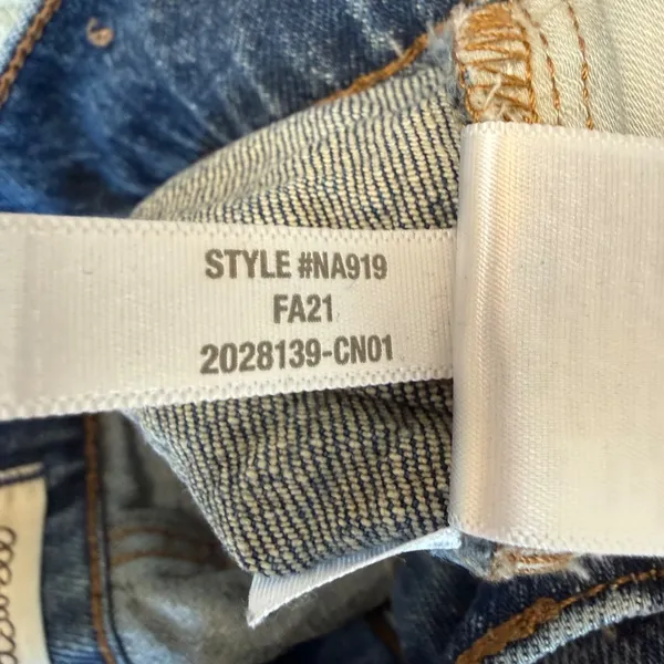 Madewell Perfect Vintage Jean Womens 27 Haight Wash Denim Pants Stretch NA919 - Image 7