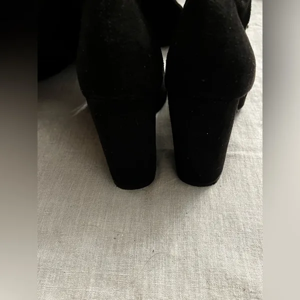 Faryl Robin Tall Suede Black Boots knee high Size 7.5 - Image 5