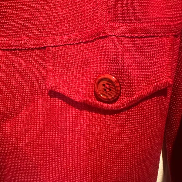 Vintage‎ red cardigan size m - Image 4