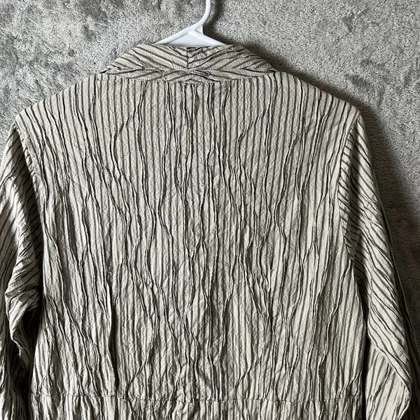 Cut Loose‎ Textured Crinkle Button Down Tunic Oversized Layering Lagenlook Small - Image 4
