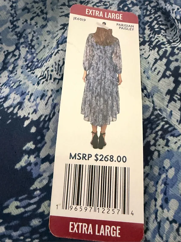 Joie Printed Parisian Paisley Maxi Dress XL NWT - Image 10