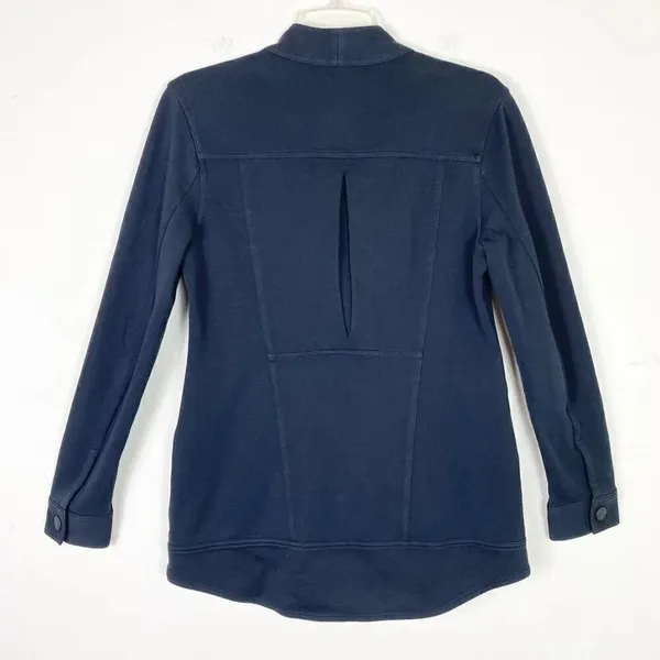 Cabi Around the Clock Black Zip Mandarin Collar Zip Blazer Jacket #5480 Size S - Image 2