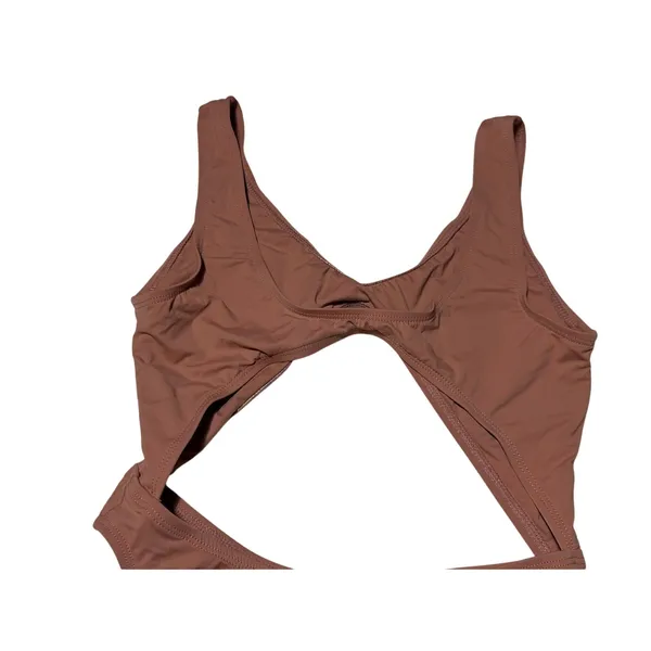 Dippin Daisy Swimwear Brown Tan One-Piece Swimsuit Womens| Size Medium - Image 7
