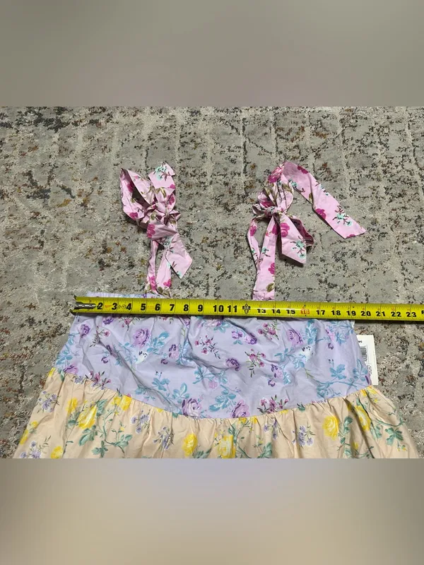 LOVESHACKFANCY x TARGET Jeanne Mixed Floral Mini Dress XL - Image 8