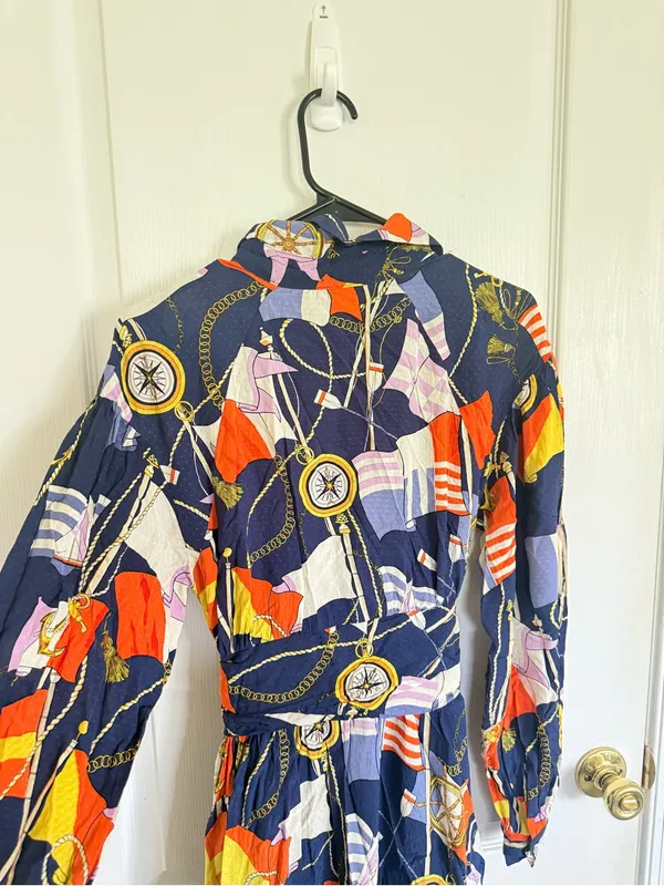 Anthropologie Maeve NEW Nautical Navy Mini Shirtdress - Image 8