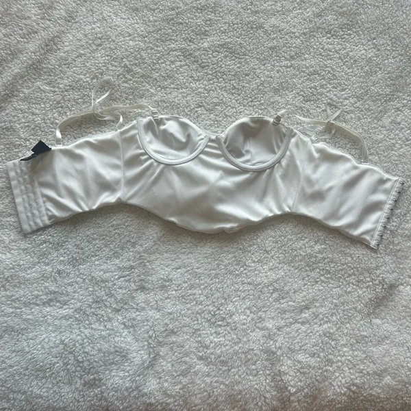 Windsor White Rhinestone Corset Top - Image 2