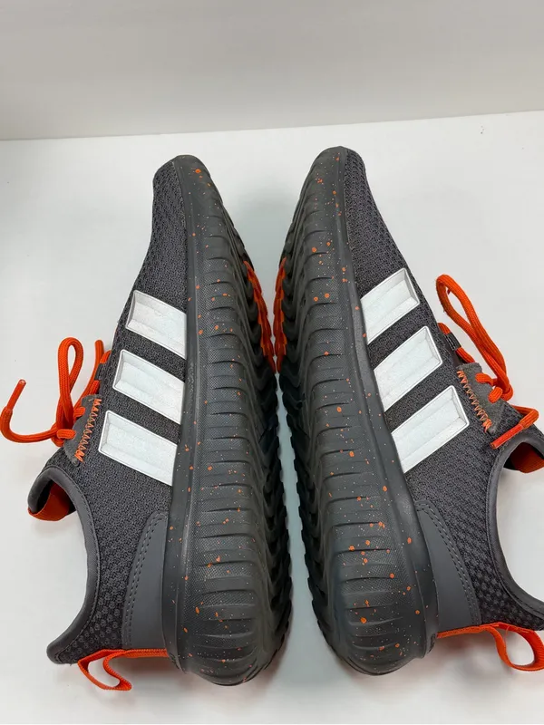 Adidas Cloudfoam Women Size 5 Gray Orange Running Sneakers Athletic Shoes - Image 8