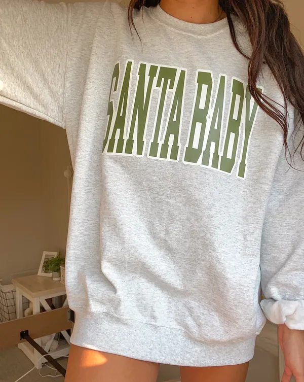 Santa baby crewneck Size XL - Image 3