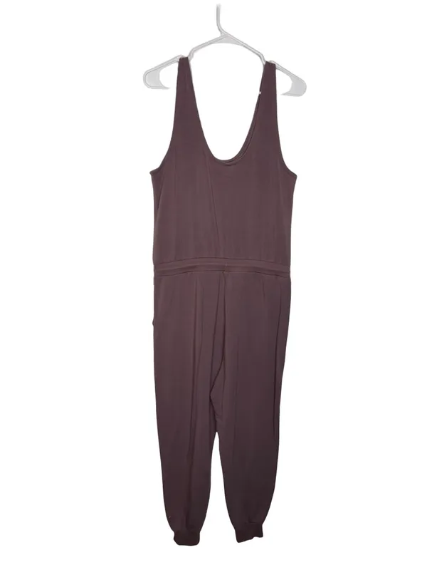 🌸 Athleta Dusty Mauve Sleeveless Drawstring Jogger Jumpsuit Size Large 🌸 - Image 6
