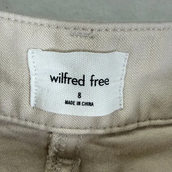 Wilfred Free Aritzia Beige High Rise Carpenter Straight Leg Utility Pants Size 8 - Image 3