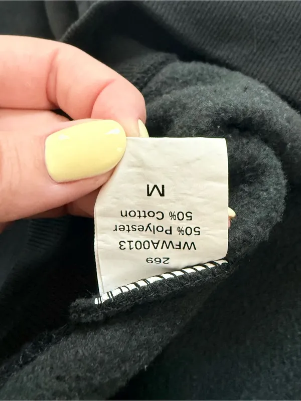 Sunbs Black Quarter Zip Oversized Sweatshirt Size M - Image 4